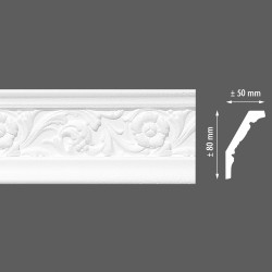 Стиропорен корниз E25 50х80/2м
