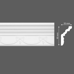 Стиропорен корниз E29 50х90/2м